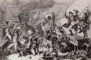 Thomas Pakenham Rebels dancing the Carmagnolle in a captured house by cruikshank oil painting reproduction